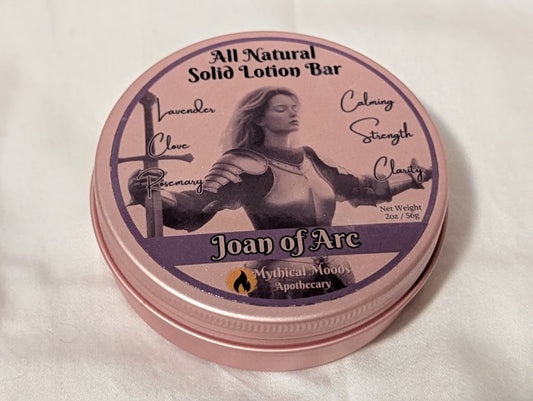 Joan of Arc Solid Lotion Bar